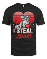 Valentines Day Dinosaur T rex Lover I Steal Hearts