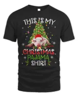 This Is My Christmas Pajama Shirt Funny Christmas Pig Santa 83