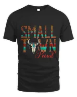 Boho Bull Skull Small Town Proud Western Country Cowgirl