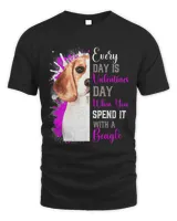 Funny Valentines Day Beagle Mom Mother Dog Fun Cute Pink