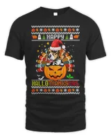 Happy Hallothanksmas Beagle Dog Santa Pumpkin Turkey 43