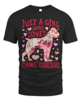 Cane Corso Just A Girl Who Loves Dog Flower Women Floral 141