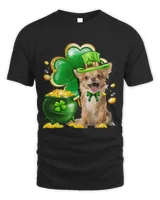 Chihuahua Dog Shamrock St Patricks Day Dog Irish Gift