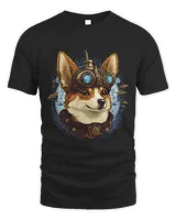 Steampunk Corgi Head Lovers For Women Men 2