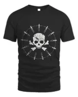 Skull Skeleton Crossbones Punk Rock Gothic Bones Tattoo