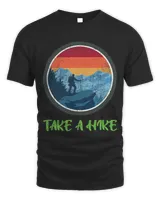 Take A Hike Retro Hiker Outdoors Trekking Nature Hiking 4