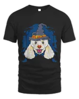 Poodles Witch Funny Halloween Gifts Dog Lover Men Women T-Shirt179 Poodle dog