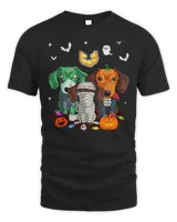 Wiener Halloween Witch Cute Lovers 298 paw Dachshund Doxie