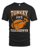 Thanksgiving Turkey And Touchdowns Football Men Kids Women 23