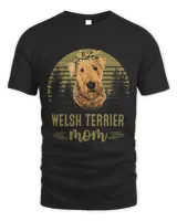 Vintage Welsh Terrier Mom Dog Lover Mothers Day
