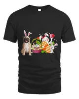 Pug Lover Bunny Pug With Two Easter Bunnies Hunting Eggs Basket Pugs Dog