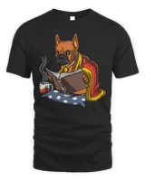Frenchie Dog Reading A Book lover French Bulldog