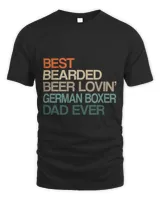 Boxer Best Bearded Beer Lovin German Boxer Dad Fathers Day Funny Boxers Dog