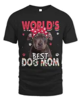 Womens Worlds Best Pitbull Dog Mom Funny Mothers Day