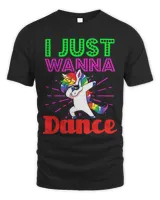 Pony Unicorn Just Wanna Dance Unicorn Design Dance Quote Ponies