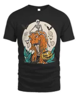 Skeleton Riding Mummy Dinosaur T rex Halloween Funny Pumpkin 7 8