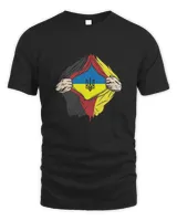 Ukraine Germany Flag Superman T-Shirt