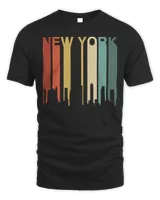 Retro New York Vintage City Urban Skyline NYC NY Architect Pullover Hoodie