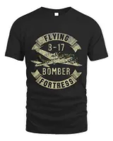 Vintage B-17 Bomber WW2 Plane Aviation Airplane Shirt Grunge Copy