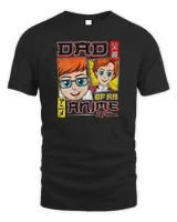 Womens Dad of an Anime Fan Sao Anime Men&39;s Japanese Manga Kawaii V-Neck T-Shirt