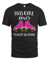 This Girl Loves Roller Skating Rink Roller Skater T-Shirt