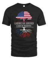 American Grown with Czech Roots - Czech Republic T-Shirt