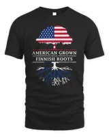 American Grown with Finnish Roots - Finland T-Shirt