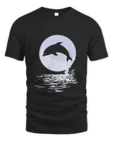 Dolphin playinf with a moon T-Shirt