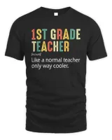 Funny Back To School Definition 1st Grade Teacher Student Kids