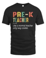 Funny Back To School Definition Pre-K Teacher Student Kids