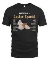 Anatomy Of A Cocker Spaniel Function Of Dog’s Part T-Shirt