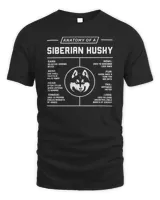 Anatomy of A Husky Siberian Dog Owner Gift T-Shirt