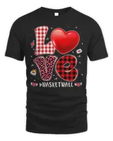 Basketball Valentines Day Hearts Love Basketball Leopard Buffalo Plaid 150