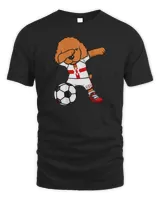 Dabbing Poodle Dog Northern Ireland Soccer Lovers Football T-Shirt