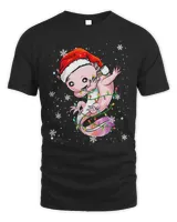 Axolotl Dabbing Christmas Light Funny Xmas Family Pajamas 485