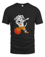 Dabbing Dalmatian Dog Cyprus Basketball Fans Jersey Sport T-Shirt (2)
