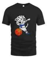 Dabbing Dalmatian Dog Finland Basketball Fans Jersey Sport T-Shirt