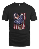 Day Of Independence US Flag Guinea Pig T-Shirt