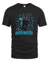 Black Cat Valentines Day Shirt Boys Girls Official Teenager
