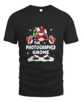 Photographer Gnome Gnomies Red Plaid Matching Family T-Shirt