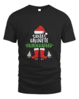 Santa's Favorite Photographer Family Matching Christmas T-Shirt