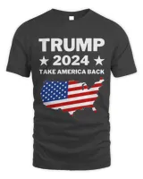 Trump 2024 Take America Back American Flag Pro Trump