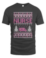 Ugly Christmas Nurse Shirt Ambulance Holiday Party RN LPN T-Shirt
