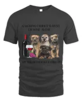A Woman Cannot Survive On Wine Alone Border Terrier Lovers