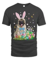 Happy Easter Cute Bunny Dog Pug Eggs Basket Funny Gifts