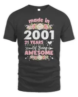 Womens 21 Years Old Gifts 21st Birthday Born in 2001 Women Girls