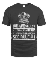 YOUR NAME'S Rules . #1 I Am Always RIGHT. #2 If I Am Ever Wrong . See Rule #1
