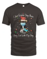 Chihuahua Face Mask I Just Wanna Stay Home And Hang Out With My Dog Merry Christmas Sweatshirt