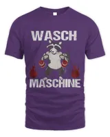 Backprint washing machine raccoon fitness and training