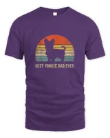 Vintage Best Yorkie Dad Ever Father's Day  For Dog Lover